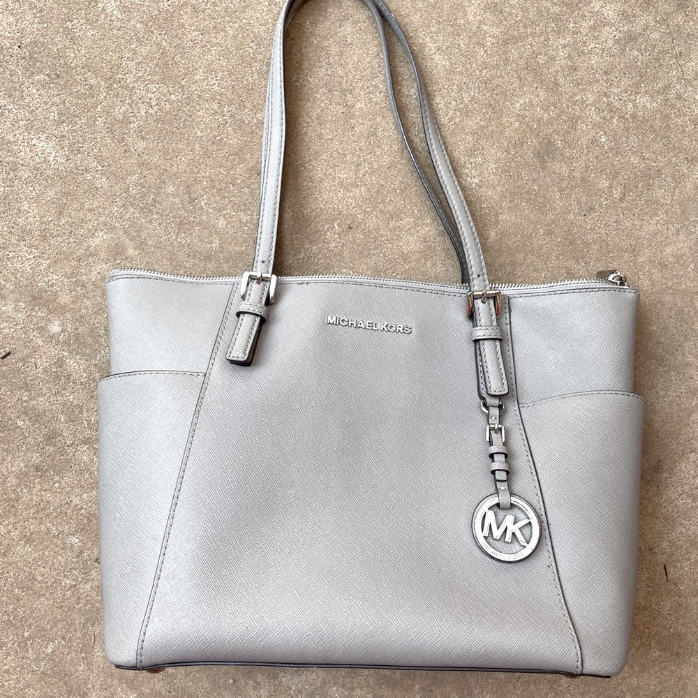 Grey Michael kors tote bag/purse